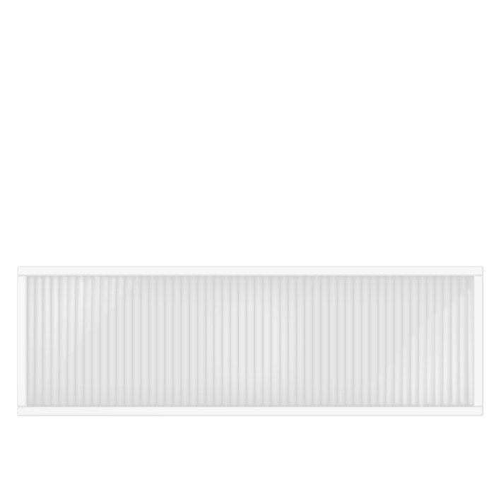 타공판닷컴 클리어 아일랜드 폴리카보네이트 파티션 세로 1000 x 120 x 300 mm, 프레임화이트 패널투명