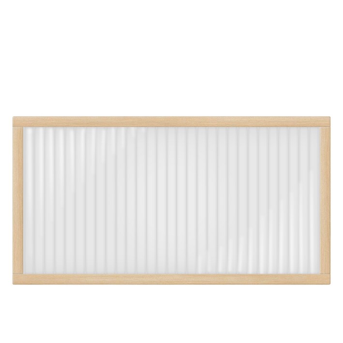 타공판닷컴 클리어 아일랜드 폴리카보네이트 파티션 세로 600 x 120 x 300 mm, 네츄럴(프레임), 투명(패널)