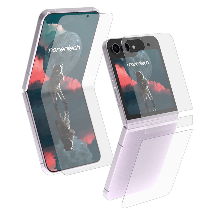 로랜텍 지착 액정보호필름 힌지 후면 세트