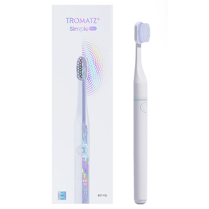 트로마츠 심플 프로 전동칫솔 충전형, TROMATZSP그레이, 1개