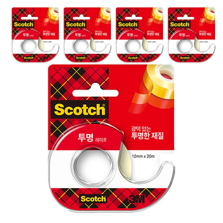 쓰리엠 스카치 다용도 테이프 522D 디스펜서 12mm x 20m