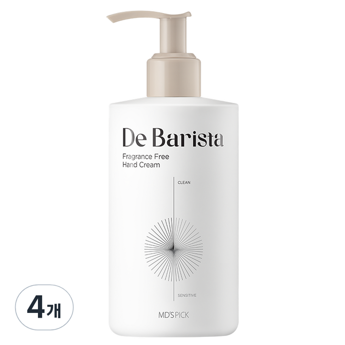 엠디스픽 드 바리스타 핸드크림 무향, 300g, 4개 엠디스픽 드 바리스타 핸드크림 무향, 300g, 4개