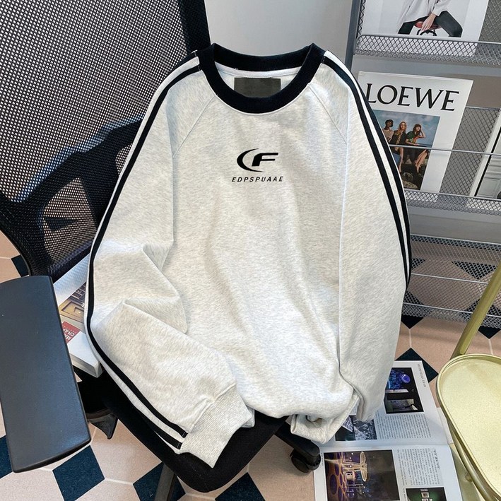 엘쏘 남녀공용 스트릿 캐주얼 맨투맨