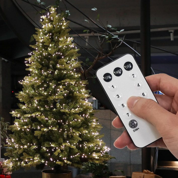 조아트 크리스마스 트리전구 LED 쥬얼리와이어(연결형) 지네전구 블랙선 웜등 200구 6.5m + 어댑터 + 리모컨, 혼합색상, 1세트