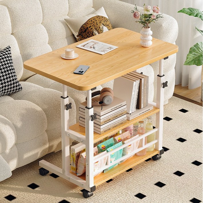 사무용책상 높이조절 사이드 테이블 어린이 테이블 이동식 보조 책상 업무용 책상 공부 책상