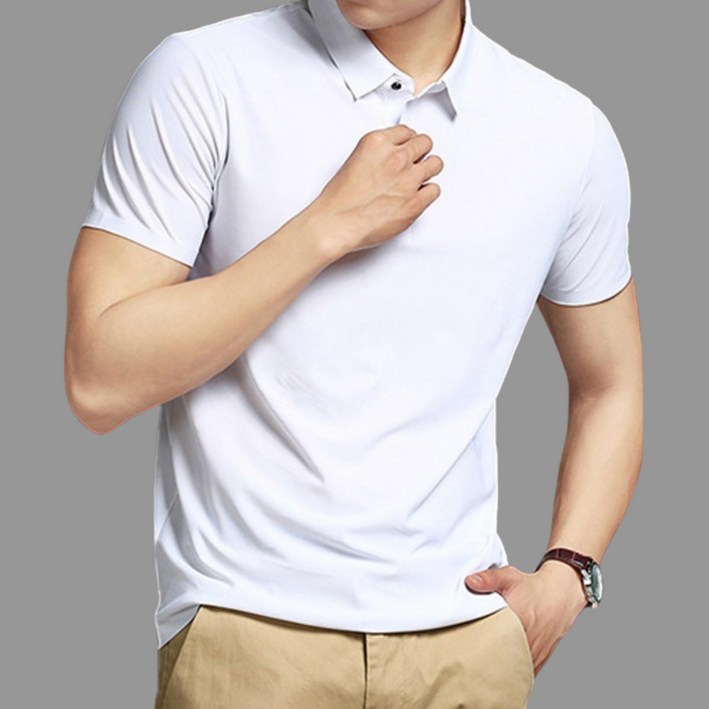 모던바이브 남자 기능성 쿨론 반팔 카라 티셔츠