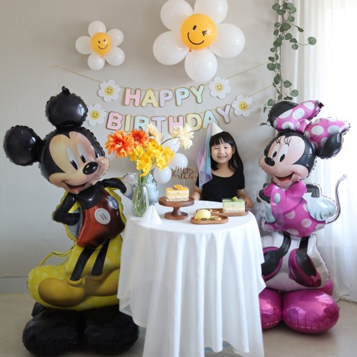 파티조엘 메가 미키마우스 미니마우스 풍선, 생일파티,디즈니풍선
