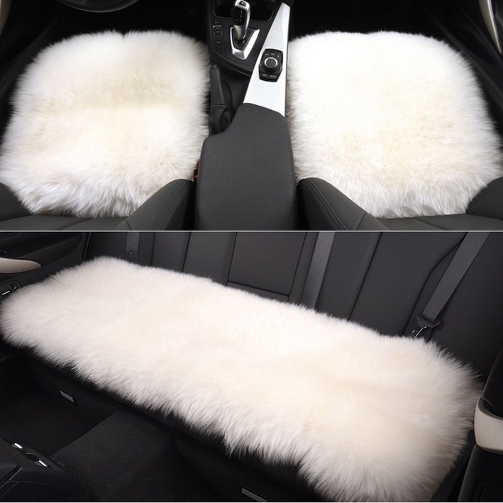 차량용 방석 겨울 시트 푹 털방석 쿠션 퍼매트