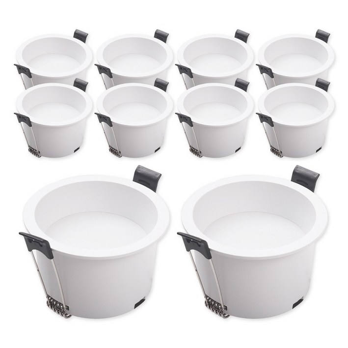 라인조명 LED 샤인 3인치 움푹 다운라이트 확산형 15w 전구주백, 10개, 주백색