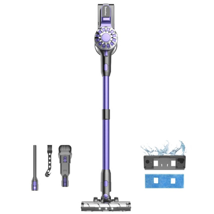 최신형 틴도우 차이슨 무선 청소기 BLDC 흡입력 좋은 진공청소기 물걸레 기트다양한 구성품, 퍼플, V07
