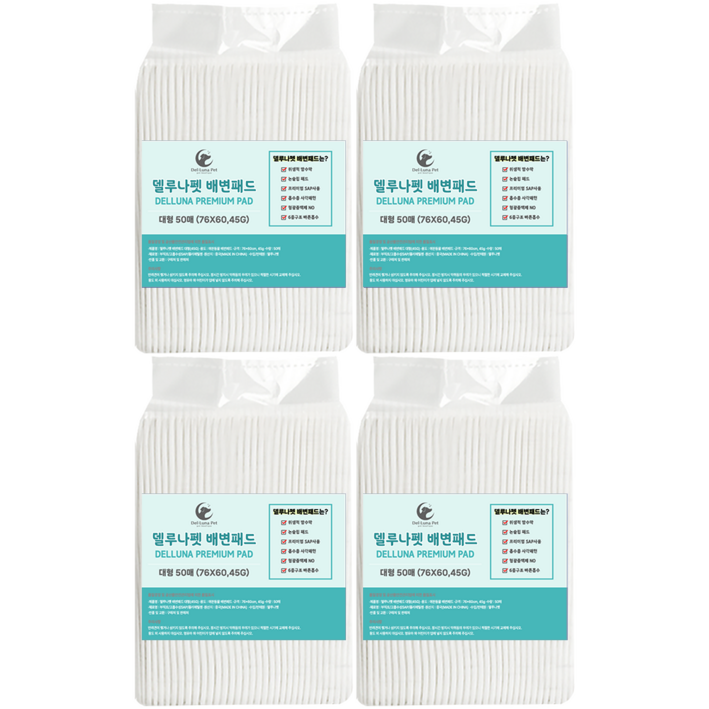 델루나펫 강아지 배변패드 대형76X60cm,45g