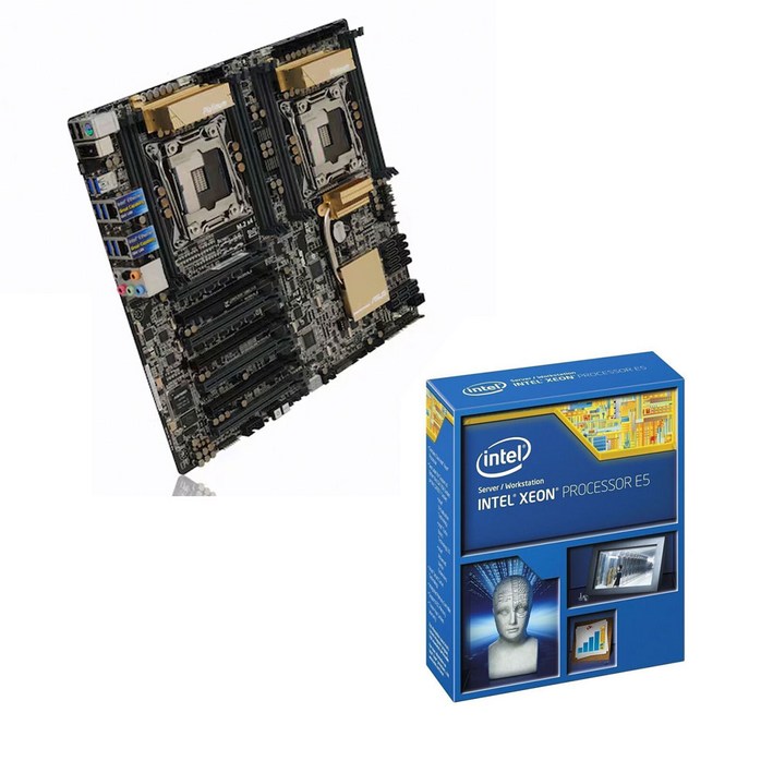 ASUS Z10PED8 WS 메인보드E52640 V3 듀얼 CPU 번들