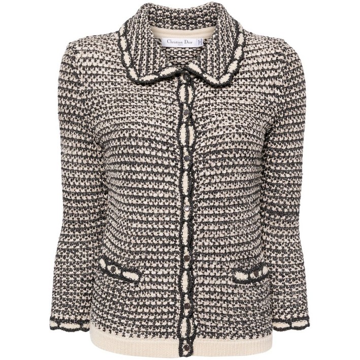 크리스찬 디올 중고 크로셰 긴소매 재킷