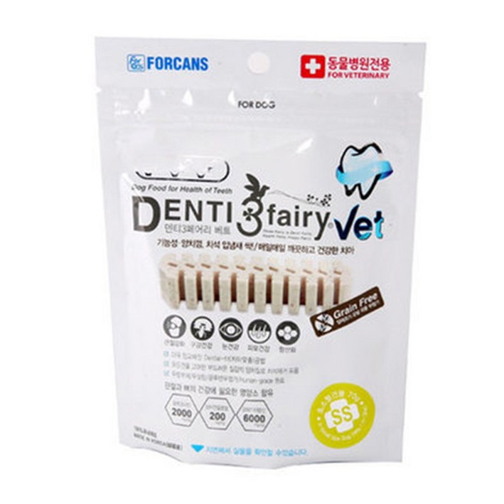 포켄스 덴티페어리 VET 200g [SS/S] 덴탈껌 강아지간식 치석제거