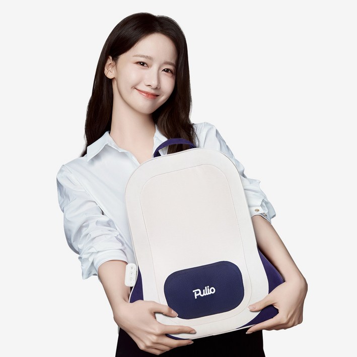 풀리오 본사 풀리오 등허리 쿠션 마사지기  등 허리마사지 안마의자 무선 의자형 쿠션 온열