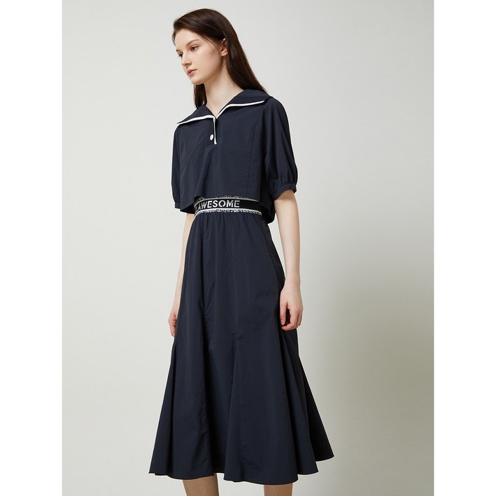 씨씨콜렉트 중계점 니트블록 레이어드 원피스 C242PSE138 여성 여름 원피스