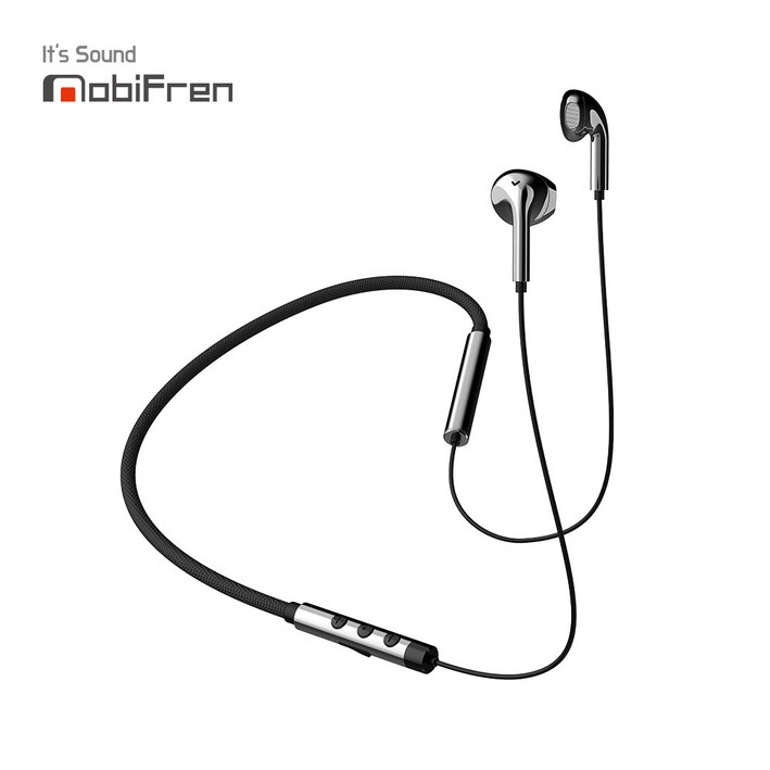 모비프렌 플렉스 L MFB-NB7100 블루투스 이어폰, 블랙, MFB-NB7100