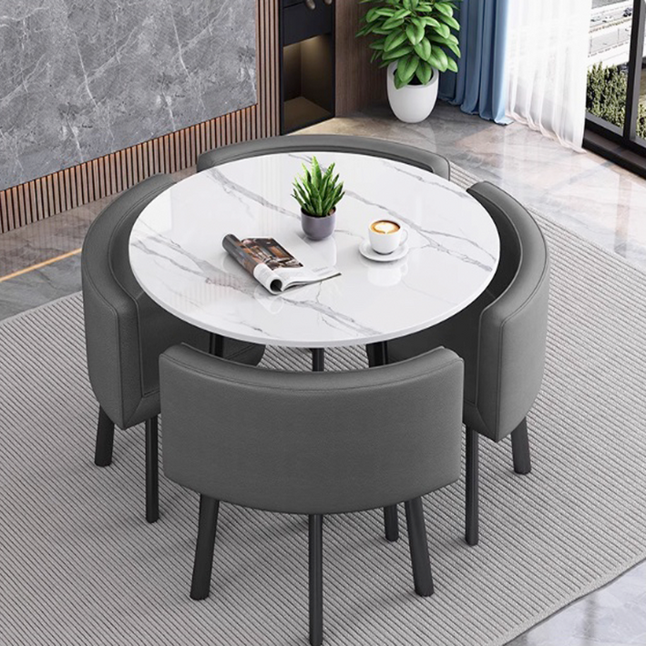 루베나 실용적인 업소용 테이블 가구 원형 식탁 4인 카페 식당 다이닝 라운드