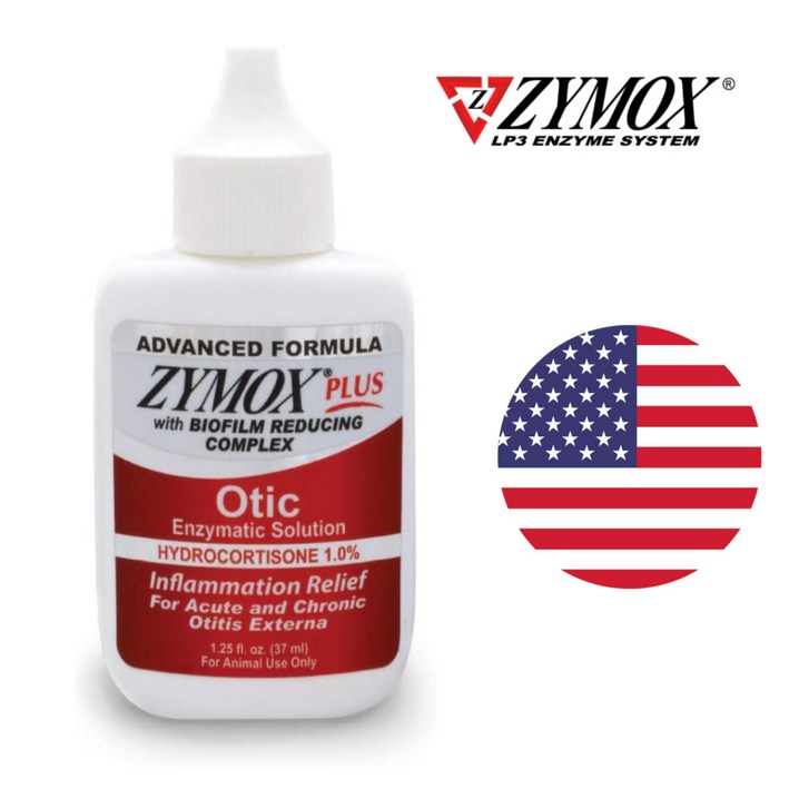 자이목스 오틱 플러스  강아지 고양이 가려운 귀 세정제 염증 1% Hydrocortisone