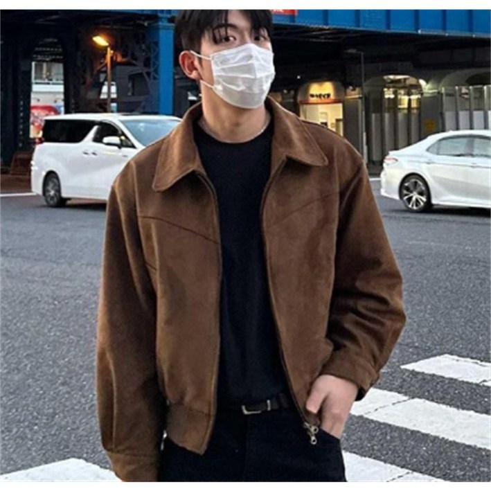스웨이드 자켓 블루종 트러커 아우터