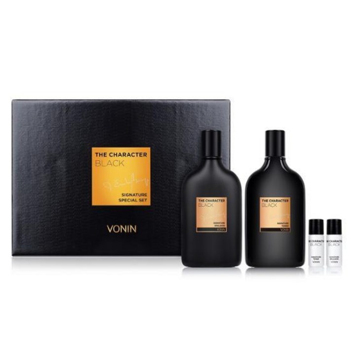 보닌 더 캐릭터 블랙 시그니처 2종 세트 스킨 에멀전 / LGCare Vonin The Character Black Skin Emulsion, 1개