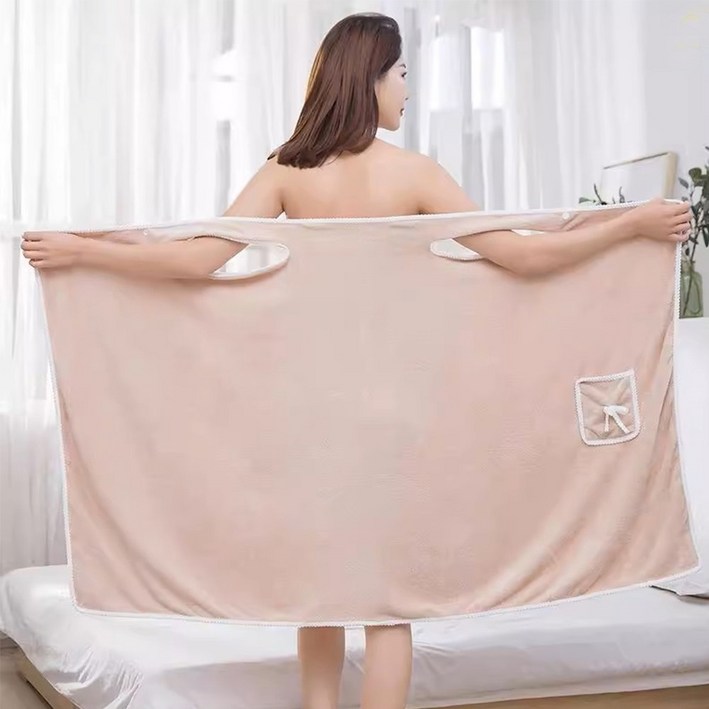 넥스트엣지 11 편하게 쓸수있는 원피스 샤워가운 목욕 타월 수건