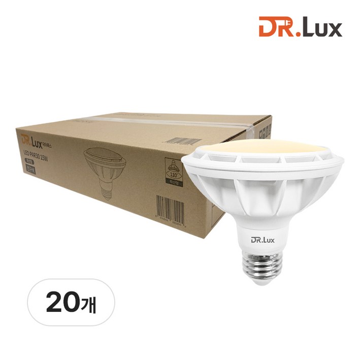 닥터룩스 LED PAR30 15W 확산형, 20개, 전구색