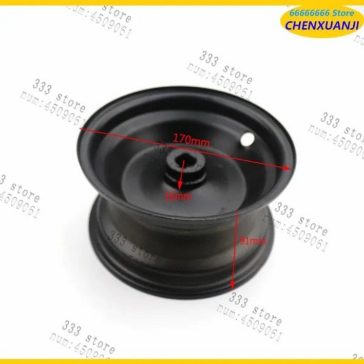 6인치 림 뒷바퀴 허브 50cc ATV 고 카트 버기 면도기 스쿠터 액세서리 사용 145/70-6 타이어