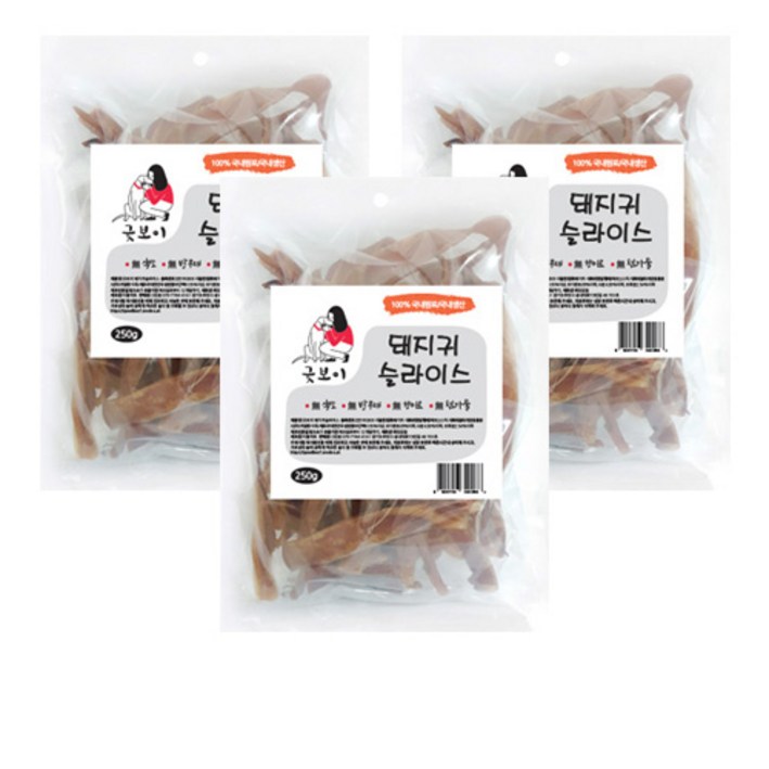 굿보이 닭가슴살 300g300g 외3종, 3개, 굿보이 돼지귀슬라이스250g