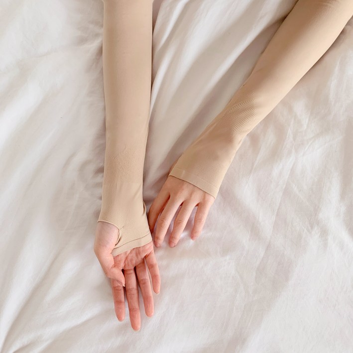 시큐어핏 쿨 팔토시 양손 2세트 손등 커버형남녀공용, 스킨