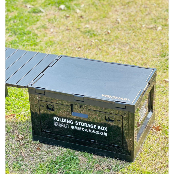 NABI CAMPING 양문형 오픈도어 멀티도어 폴딩박스 테이블 우드 상판 세트