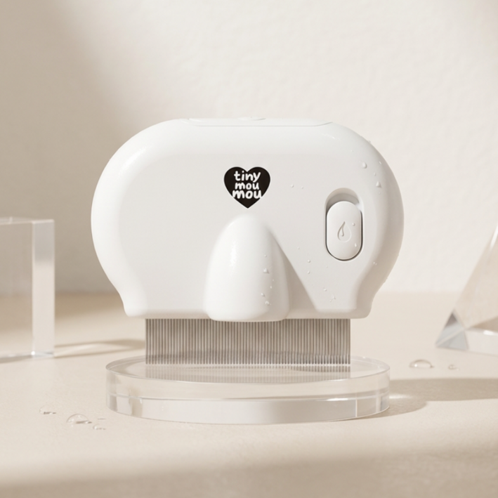 타이니무무 강아지 애견 미스트 얼굴 눈꼽빗, 1개, 내츄럴 화이트