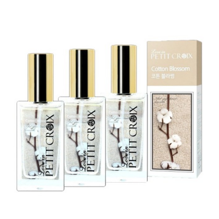 단체선물용 포근한 비누향  향수 30ml 코튼블라썸_목화꽃+비누향 3개