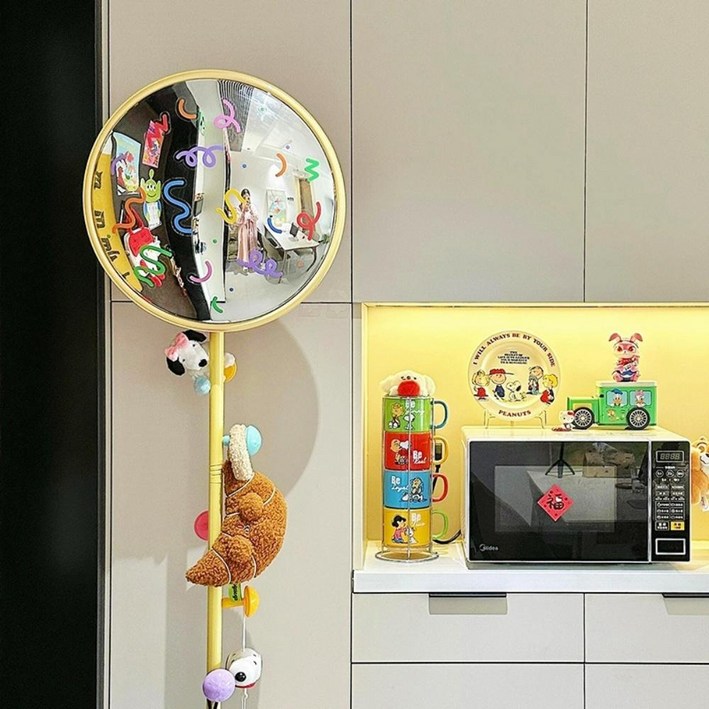 스탠드 볼록거울 포토존 인테리어 실내 오목거울 반사경