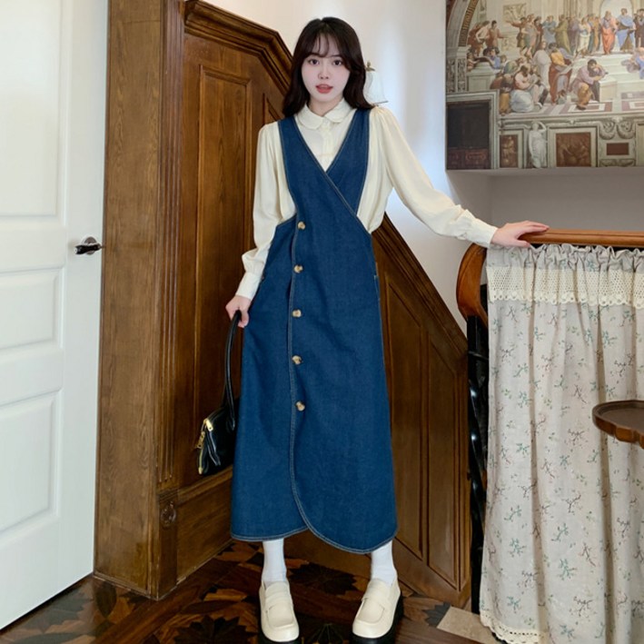 D1128 루너코 빅사이즈 뷔스티에 롱 청원피스 44120 D1128 루너코 빅사이즈 뷔스티에 롱 청원피스 44120