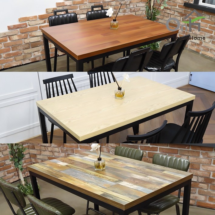 오피스엔홈 솔루션 1200x750 테이블 4인식탁 철재테이블 주방가구 대량납품가능