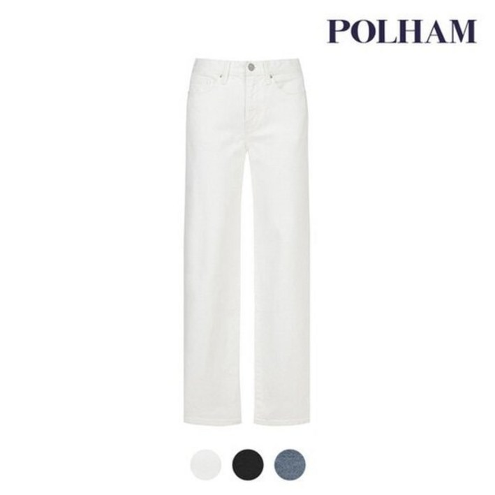 폴햄 여성 세미와이드핏 기모 데님 팬츠_PHD4DP2026 7526147