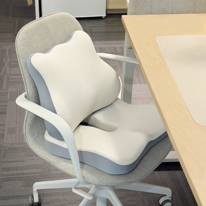 하바르고 사무실 의자허리쿠션 메모리폼방석