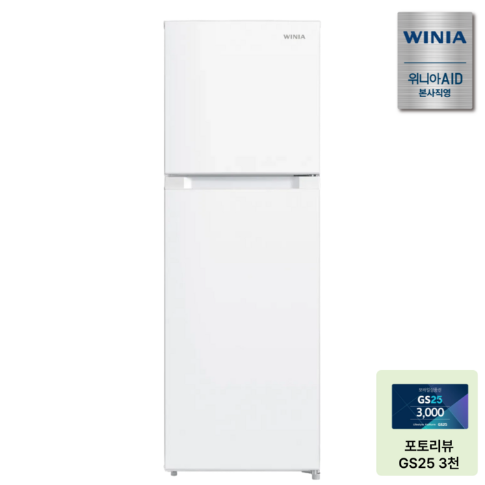 위니아 미니 소형 냉장고 WWRB171KEMWWO(A) 원룸 자취 모텔 사무실 173리터 2도어 화이트, WWRB171KEMWWO(A)