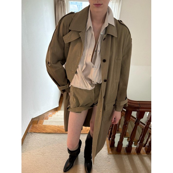 런던플랏 다잉 트렌치 코트 1color 25FW