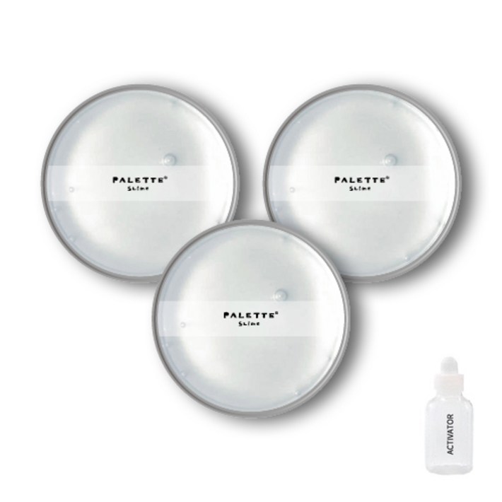 팔레트슬라임 수제 DIY 슬라임 3p  액티베이터 30ml 세트, 클리어, 1세트
