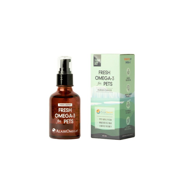 씽크라이크펫 반려동물 알래스카 프레시 영양제, 오메가3, 50ml, 1개