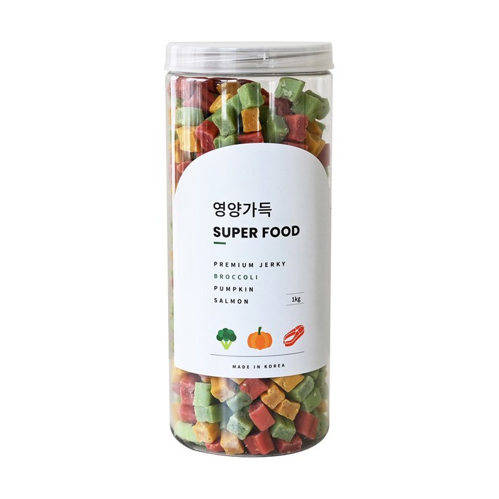 제로랩스 강아지 영양가득 져키, 브로콜리단호박연어, 1kg, 1개 제로랩스 강아지 영양가득 져키, 브로콜리단호박연어, 1kg, 1개