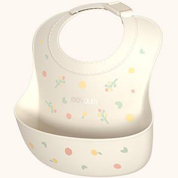 모윰 실리콘 이유식 턱받이