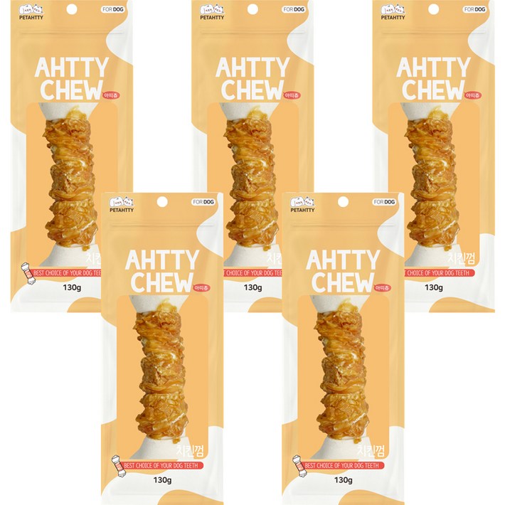 강아지 아띠츄 껌 특대형, 치킨, 130g, 5개
