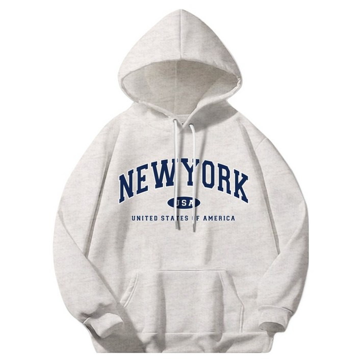 일루소 뉴욕USA 소프트 특양면 후드티