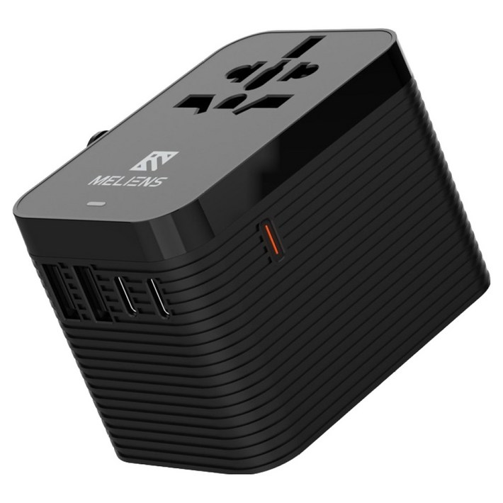 멜리언스 해외여행용 초고속 충전 멀티어댑터 블랙 PD35WM2, 1개