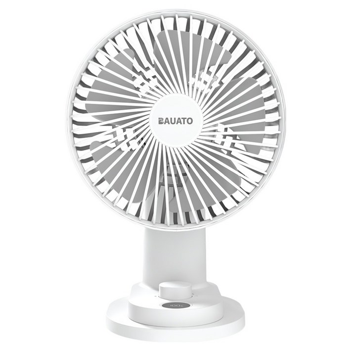 바우아토 무선 저소음 자동 회전 소형 집게 틈새 탁상용 선풍기 DB0501, DB0501, 화이트