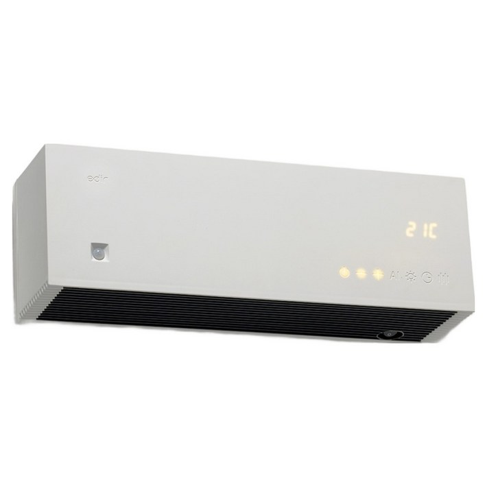 에디르 욕실 가정용 벽걸이 전기 화장실 미니 PTC 온풍기, 화이트, EDRH400