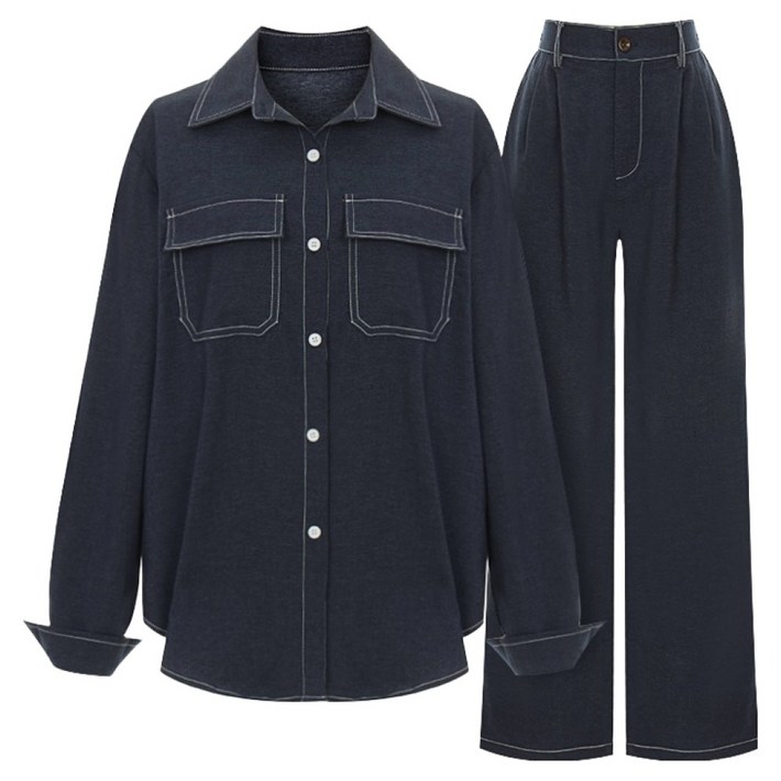 샐리 스티치데님셔츠, 밴딩팬츠 I6ACSE004